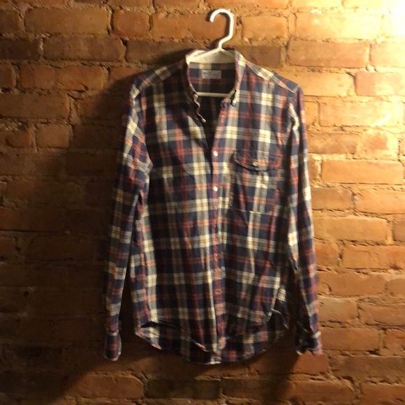 Gant men’s blue plaid button down shirt - small - Picture 3 of 6